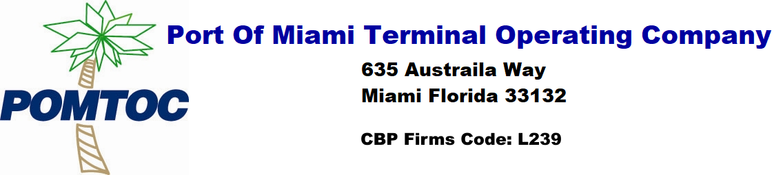 Port of Miami Terminal Operating Company – POMTOC